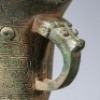 A Bronze Beast Head Jue Wine Vessel - 7