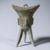 A Bronze Beast Head Jue Wine Vessel - 10