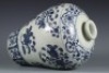 A Blue and White Flora and Fruits Vase Meiping - 6