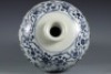 A Blue and White Flora and Fruits Vase Meiping - 7