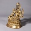 A Gilt-bronze Seated White Tara - 3