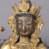 A Gilt-bronze Seated White Tara - 4