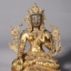 A Gilt-bronze Seated White Tara - 5