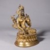 A Gilt-bronze Seated White Tara - 7