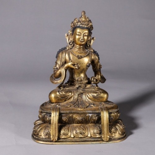 A Gilt-bronze Vajrasattva