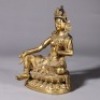 A Gilt-bronze Green Tara - 2