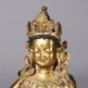 A Gilt-bronze Green Tara - 3