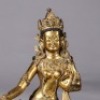 A Gilt-bronze Green Tara - 4