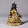 A Gilt-bronze Green Tara - 7