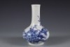 A Blue and White Floral Vase - 2