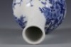 A Blue and White Floral Vase - 7