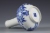 A Blue and White Floral Vase - 8