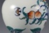 A Doucai Glazed Peaches and Bats Vase - 5