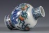 A Doucai Glazed Peaches and Bats Vase - 6