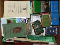Cricket ephemera. Two boxes of modern ephemera comprising approx. one hundred membership/ fixture booklets late 1980s/ early 1990s covering all first-class counties except Nottinghamshire with some duplication, also Scarborough, Berkshire C.C.C. etc. Cric