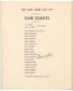 West Indies tour to England 1957. Original 8pp guest list and table plan for the luncheon given by the British Sportsman's Club for the West Indies Cricket Team, held at the Savoy Hotel, London 16th April 1957. Signed twice in ink by Sonny Ramadhin, to th - 2