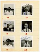 Essex C.C.C. mainly 1960s. File comprising a nice selection of photographs, cuttings, letters, post cards, cigarette cards etc., a good number signed by the featured player or team. Includes a collection of sixteen signed original small candid head and sh