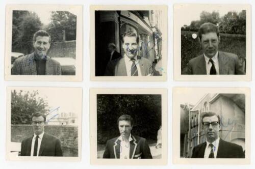Middlesex C.C.C. 1930s-1990s. Black file comprising a good selection of photographs, letters, pages, cuttings, cards, print etc., the majority signed by the featured player or team. Includes a collection of sixteen small signed candid mono head and should