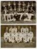 Early Australia team postcards 1905-1930. Three original postcards of Australia Test teams, each depicting the players seated and standing in rows wearing cricket attire. Two different mono postcards of the 1905 touring party to England each with printed - 3