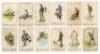 'Cricket Terms'. Grenadier Cigarettes, W.&F. Faulkner 1902. Rare full set of twelve plain back cards featuring humorous depictions of cricket terms. Titles are 'Fielding', 'A maiden over', 'Stumped', 'Run out', 'Leg before', Leg hit', 'Caught', 'Slip', '