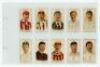 W.D. & H.O. Wills. 'Cricketers' 1901. Full mixed set of fifty numbered cigarette cards plus seven odds featuring colour player head and shoulder portraits. Nos. 1-25 in the series were issued with fronts in two formats, with and without vignette backgroun - 3