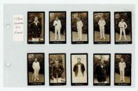 F. & J. Smith, Glasgow. 'Cricketers 2nd Series' 1912. Scarce full set of twenty cards numbered 51-70. Some wear and rounding to corners of some cards, odd card to improve otherwise, otherwise in good condition - cricket