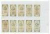 W.D. & H.O. Wills (Australian Issue). Capstan Cigarettes 'Prominent Australian and English Cricketers' 1907. Full set of fifty cards numbered 1-50. Slight rounding to some corners, minor age toning, otherwise in good/ very good condition - cricket - 6