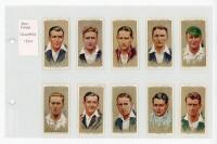 Cigarette cards 1932-1939. Six full sets, each of fifty cards. John Players & Sons, 'Cricketers' 1934 and 'Cricketers' 1938. Carreras, 'A Series of Cricketers' 1934 with beige backgrounds to fronts, inscribed 'Fine Quality Cigarettes' to verso. Ardath, 'C