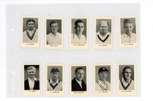 D.C. Thomson, London. 'The World's Best Cricketers' 1956. Four complete numbered sets, each of eighteen cards, presented with 'Adventure', 'The Hotspur', 'The Rover' and 'The Wizard'. VG - cricket
