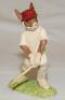 'Out for a Duck'. Royal Doulton 'Bunnykins' figure of a rabbit batsman 1995. Limited edition of 1250. 4.75" tall. VG - cricket