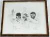 Jack Russell. Two limited edition prints from original pencil sketches by Russell. One dated 1993, titled '"Jack" Russell' features Russell in two wicketkeeping poses and in batting action. Limited edition no. 53/850, signed in pencil by Russell with dedi - 2