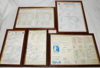 Middlesex C.C.C. 1976-2014. Seventeen scorecards, the majority signed by players who achieved a notable performance either for or against Middlesex. Signatures of Middlesex players include John Carr (261) v Gloucestershire 1994. Richard Johnson, all ten w