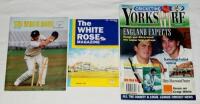 Yorkshire C.C.C. 'The White Rose'. A good run of sixty eight issues of the Yorkshire cricket magazine from August 1984 to Spring 2003. G - cricket