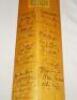 India tour to England 1971. Full size Slazenger bat signed to the face by thirteen members of the Indian touring party, and fifteen members of the Surrey County Championship winning side of 1971. Also signed to the verso by Yorkshire (thirteen signatures) - 4