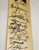 Cricket World Cup 1999. West Indies. Full size Gunn & Moore official 'Autographing' bat signed in thicker pen by nineteen members of the West Indies squad. Signatures include Lara, Ambrose, Adams, Campbell, Walsh, Arthurton, Williams, Bryan, Dillon, Jaco - 2