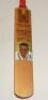 'Brian Lara. 501 not out'. Hunts County full size cricket bat produced to commemorate Brian Lara's record individual Test score of 375, West Indies v England, Antigua, 16th-18th April 1994, listing details of innings and featuring a hand painted portrait,