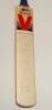 Gehan Mendis. Lancashire. Benefit year 1993. Full size Slazenger 'V' bat nicely signed to the face by twenty five Lancashire players. Signatures include Fairbrother, Atherton, Mendis, Watkinson, Fletcher, Fielding, Stanworth, Derbyshire, G. Lloyd, Barnett