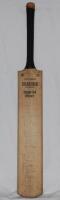 The Ashes. England v Australia 1961. Fourth Test, Old Trafford. Full size Gradidge 'Imperial Driver' cricket bat fully signed in ink to the face by all seventeen members of the Australia touring party and the eleven members of the England team for the fou