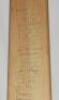 The Ashes. England v Australia 1961. Fourth Test, Old Trafford. Full size Gradidge 'Imperial Driver' cricket bat fully signed in ink to the face by all seventeen members of the Australia touring party and the eleven members of the England team for the fou - 3