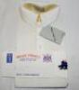 Bruce French. Nottinghamshire & England. Original England white short sleeve shirt by Kent & Curwen, unopened in original packaging. Originally sold in the Bruce French Benefit Year auction in 1991, with compliment slip signed by French. VG - cricket