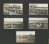 'Johnnie Walker Test Match Scoreboard at Margate' 1930. Fourteen mono candid photographs laid to album pages of scenes at Margate during the fifth and final Ashes Test at The Oval on 16th-21st August 1930. The photographs include scenes of large crowds ga