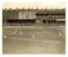 Len Hutton 364. England v Australia, fifth Test, The Oval, 20th- 24th August 1938. Large original mono press photograph of a general view of The Oval on the third day's play, with Maurice Leyland in batting action with Hutton at the non-striker's end in t