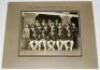 'Bodyline'. 'M.C.C. Team- Australian Tour- 1932-33'. Large and impressive official mono photograph of the M.C.C. touring party who toured Australia in 1932/33. The team, standing and seated in rows, wearing M.C.C. touring blazers and cricket attire. The p