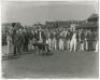 George Gunn. Nottinghamshire & England 1902-1932. Two mono restrike images from originals taken at Trent Bridge of a presentation made to Gunn to celebrate his fiftieth birthday in 1929. One photograph is a general view of the ground with large crowds loo - 2