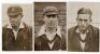 South Africa tour to England 1924. Seven original pre-tour mono press portrait photographs of members of the South African touring party. Each player is depicted head and shoulders wearing tour blazer and cap. Players are Collins (Captain), Susskind, Nupe