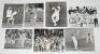 Test and county photographs 1970-1988. Six original mono press photographs depicting players in match action including Allan Lamb (two different) and Bruce French batting while playing for England, Don Shepherd (Glamorgan), David Lawrence (Gloucestershire