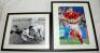 Signed cricket photographs. Three mono photographs, one of Ian Botham in bowling action, another batting, and Alec Bedser walking on to the field. Also a colour photograph of Kevin Pietersen in batting action celebrating a batting milestone. All four bold - 10