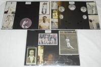 Cambridge University 1924-1931. A selection of thirty three press photographs, a good number original, with some printed and copy images. The photographs, including player portraits and match action from players at Cambridge University, loose mounted to l