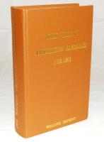 Wisden Cricketers' Almanack 1903. Willows softback reprint (1997) in light brown hardback covers with gilt lettering. Limited edition 184/500. Very good condition - cricket