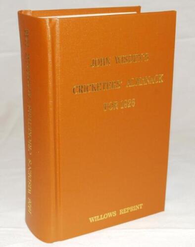 Wisden Cricketers' Almanack 1926. Willows softback reprint (2007) in light brown hardback covers with gilt lettering. Limited edition 199/500. Very good condition - cricket